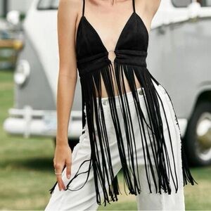 Fringe crop top